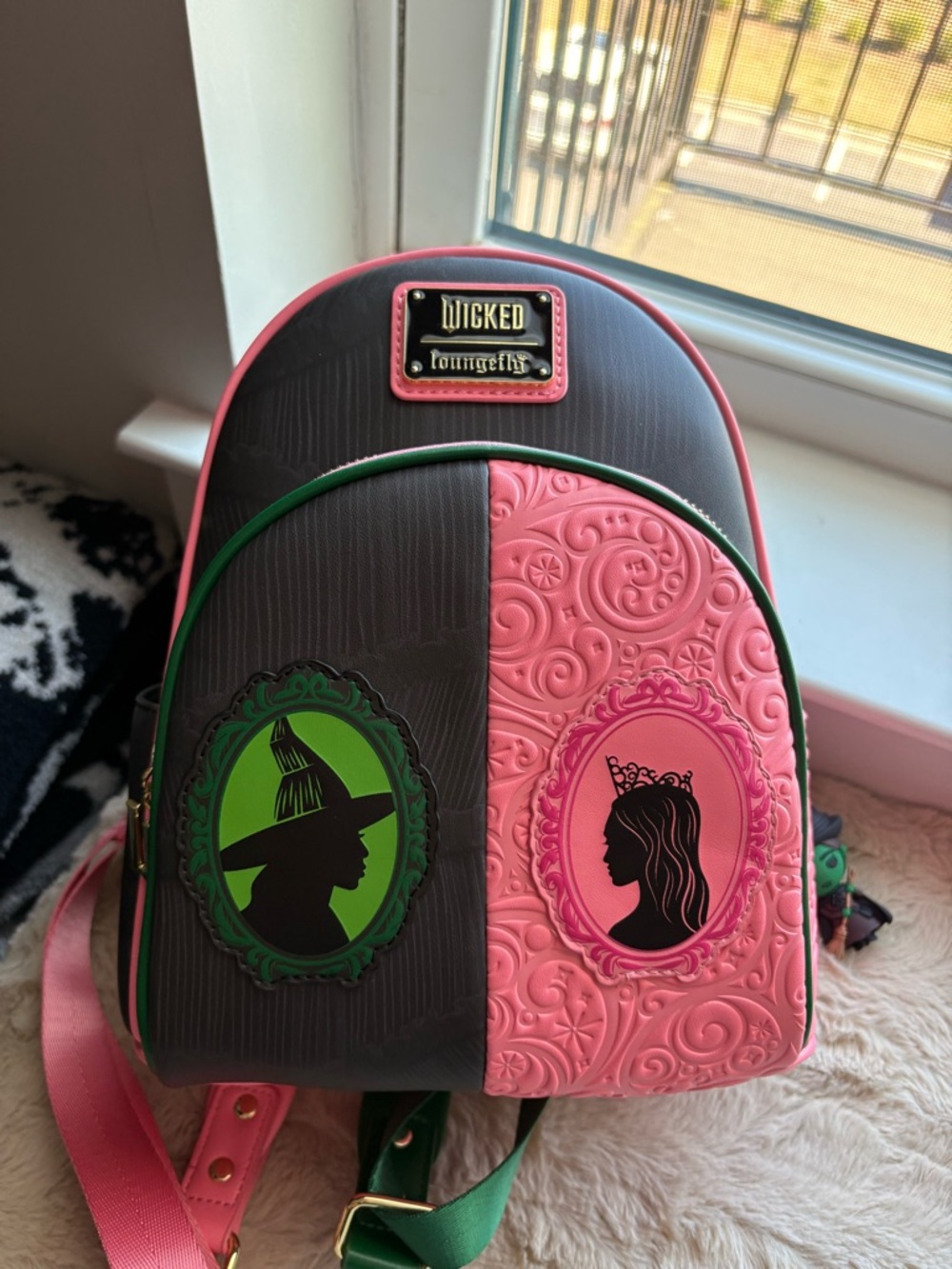 Loungefly Universal: Wicked - Glinda and Elphaba Mini-Backpack, Amazon Exclusive